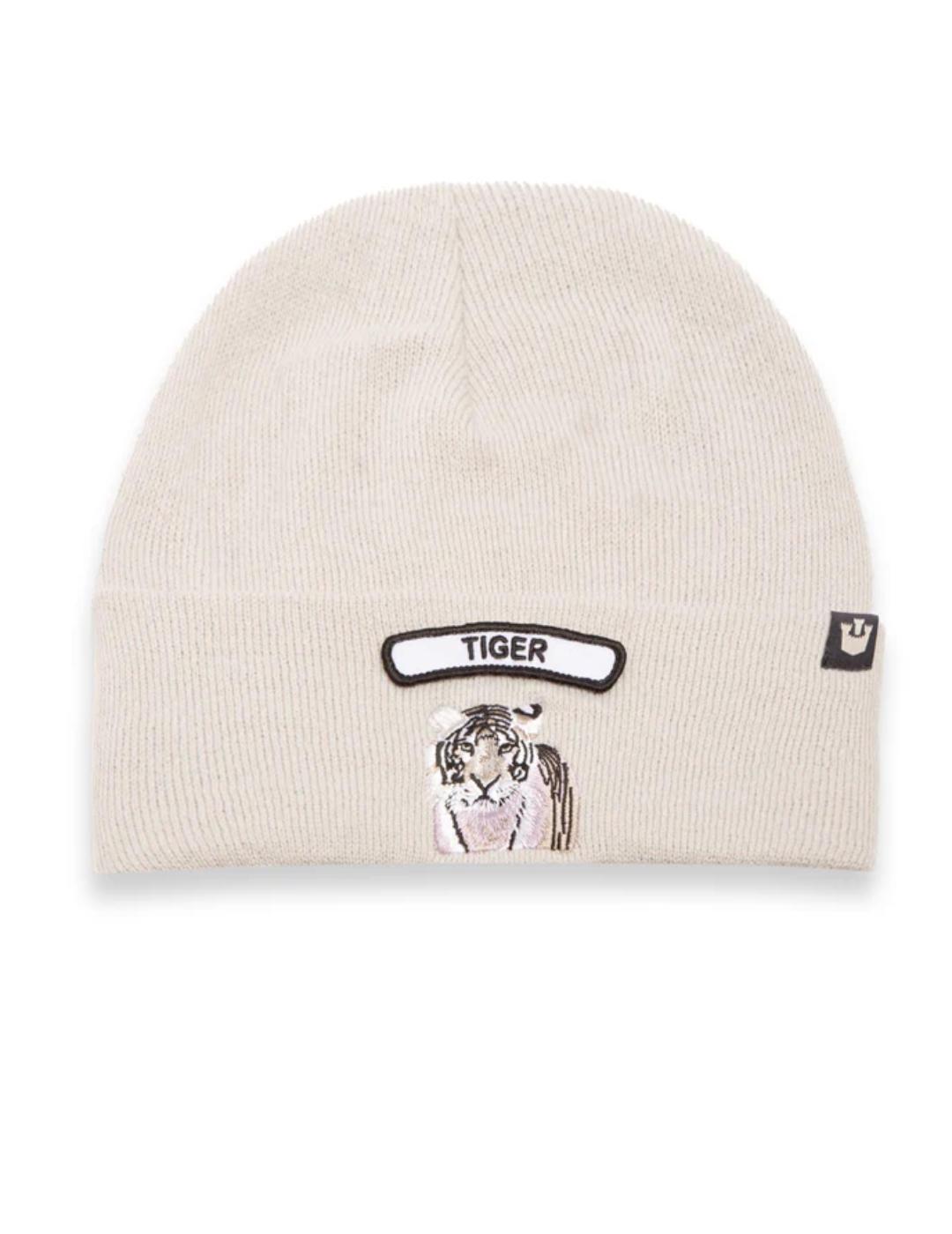 Gorro Goorin Bros Soft Rock Tiger gris claro de punto unisex