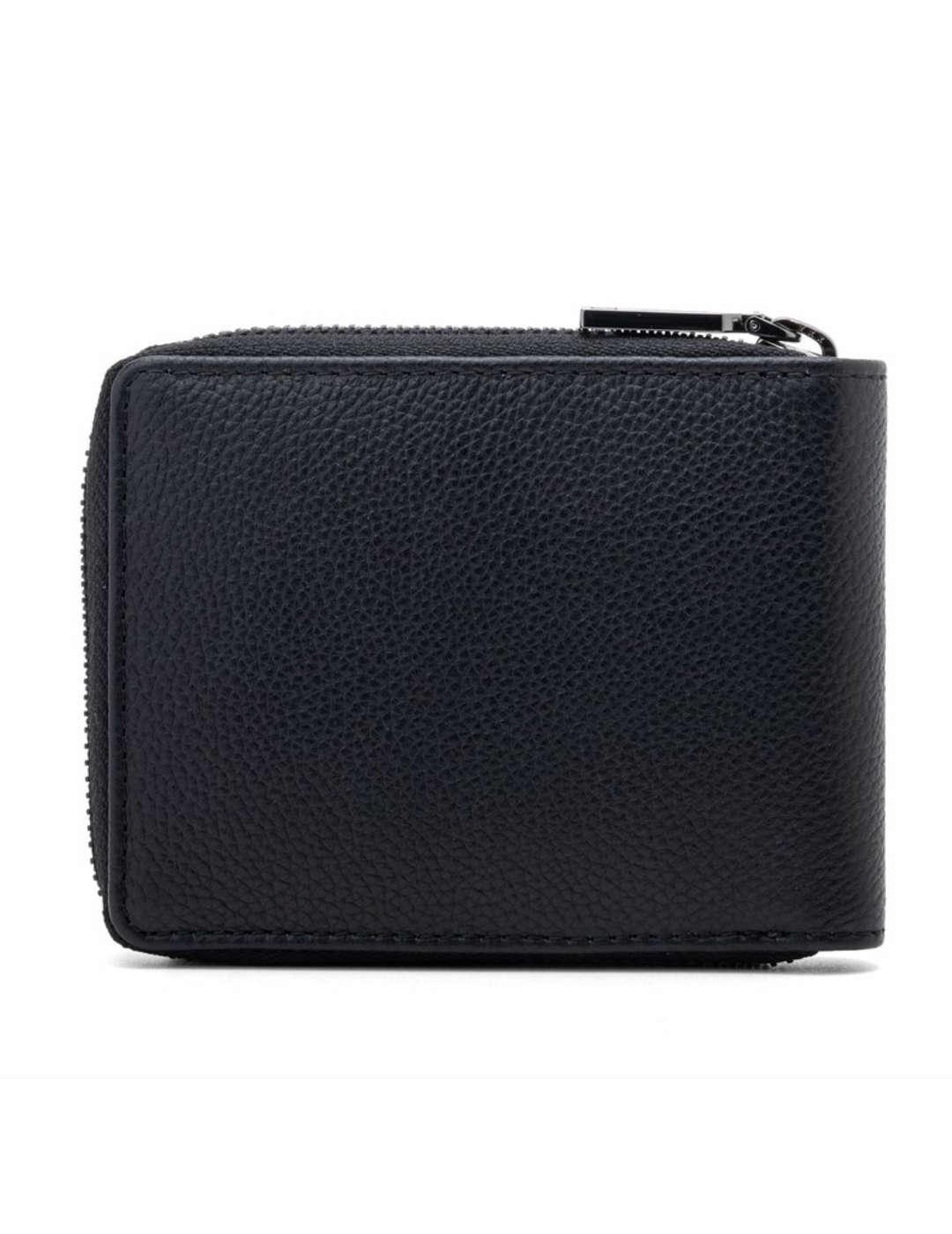 Cartera Replay negro cierre de cremallera para hombre