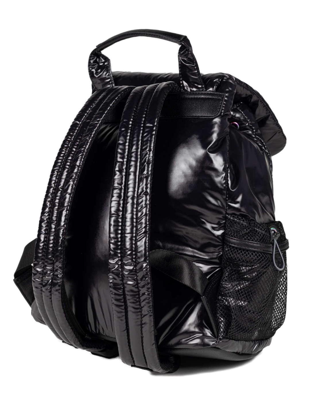 Mochila Munich Gloss Recycled negro brillante unisex