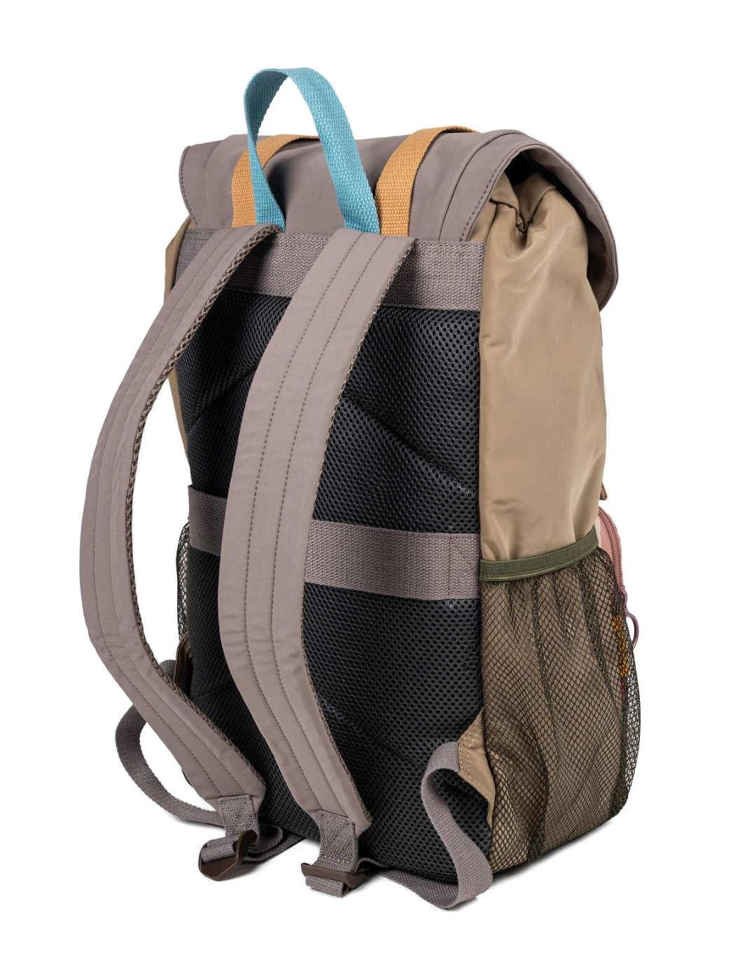 Mochila Munich Recycled beige tonos pastel outdoor unisex