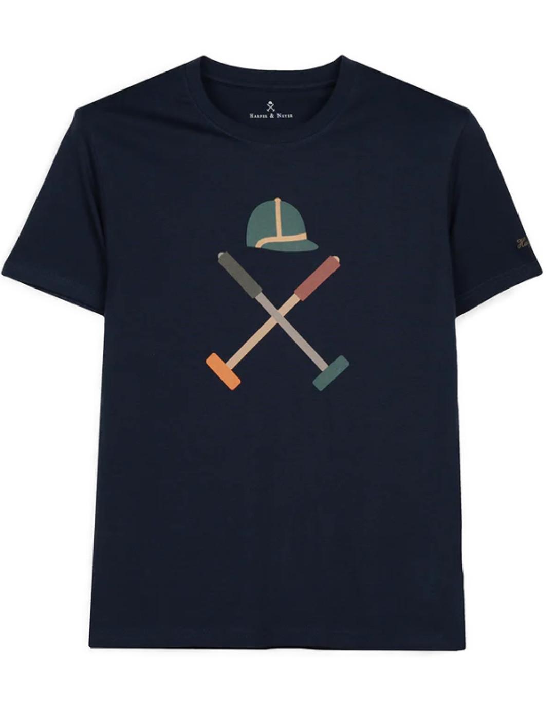 Camiseta Harper & Neyer Vermont marino manga corta hombre