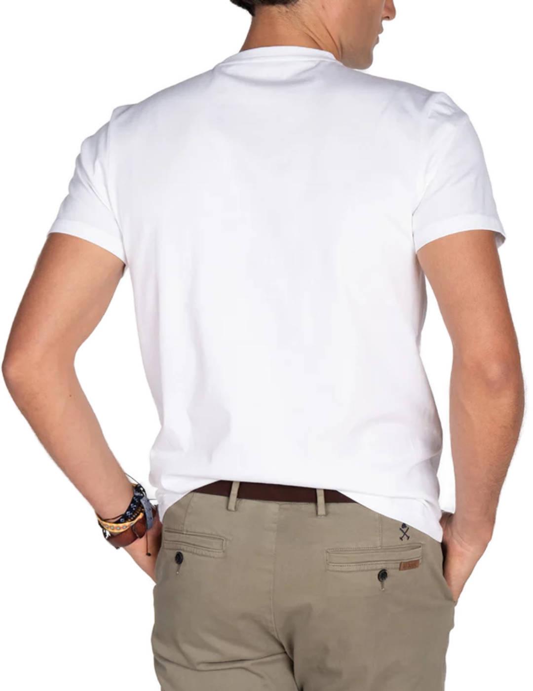 Camiseta Harper Retro blanco manga corta para hombre