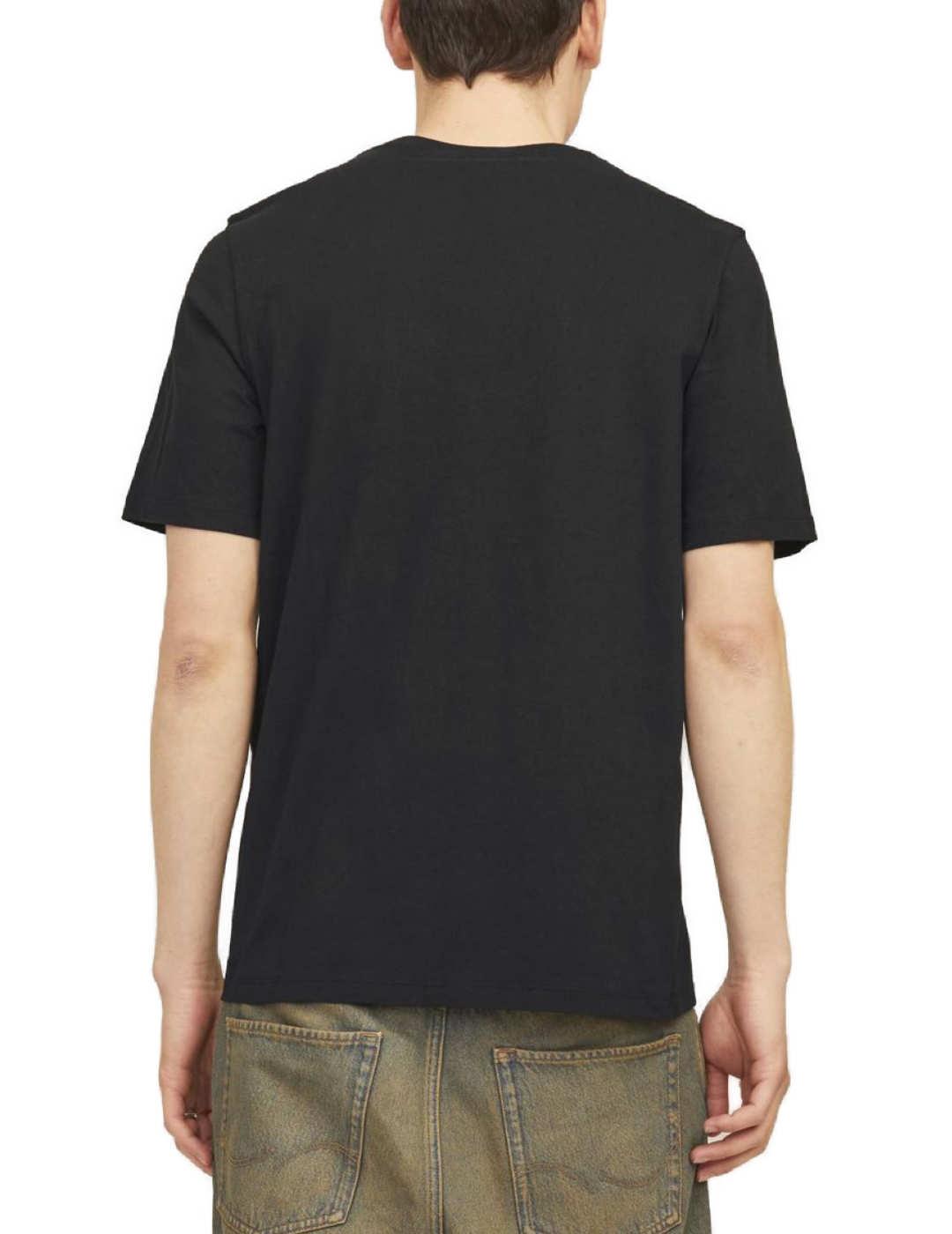 Camiseta Jack&Jones TIley negro manga corta para hombre