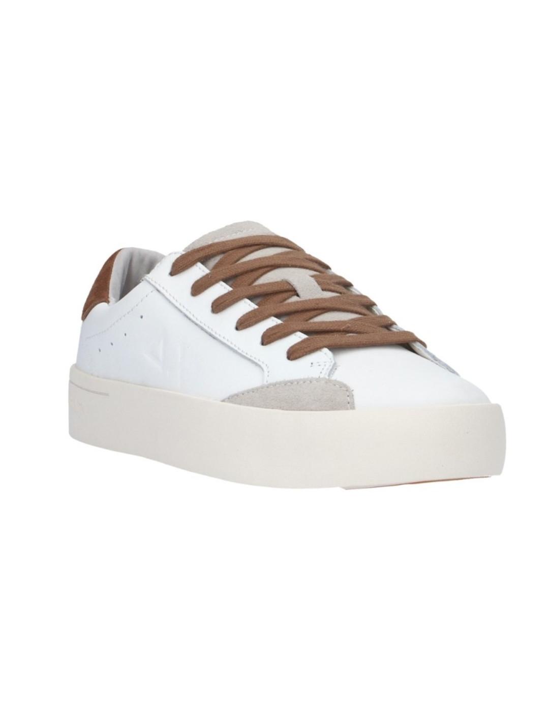 Zapatilla deportiva Sun68 Street blanco y marrón para hombre