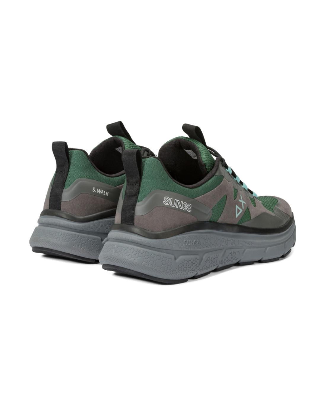 Zapatilla deportiva Sun68 Jupiter sporty verde para hombre