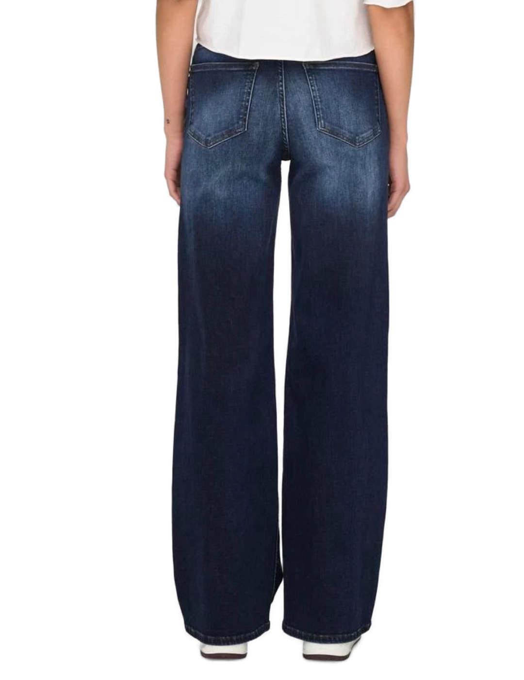 Pantalón vaquero Only Madison marino wide leg para mujer