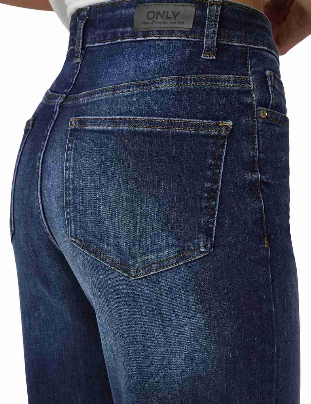 Pantalón vaquero Only Madison marino wide leg para mujer