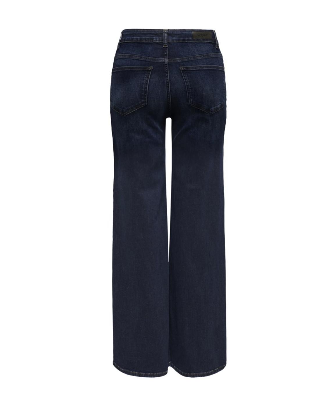 Pantalón vaquero Only Madison marino wide leg para mujer