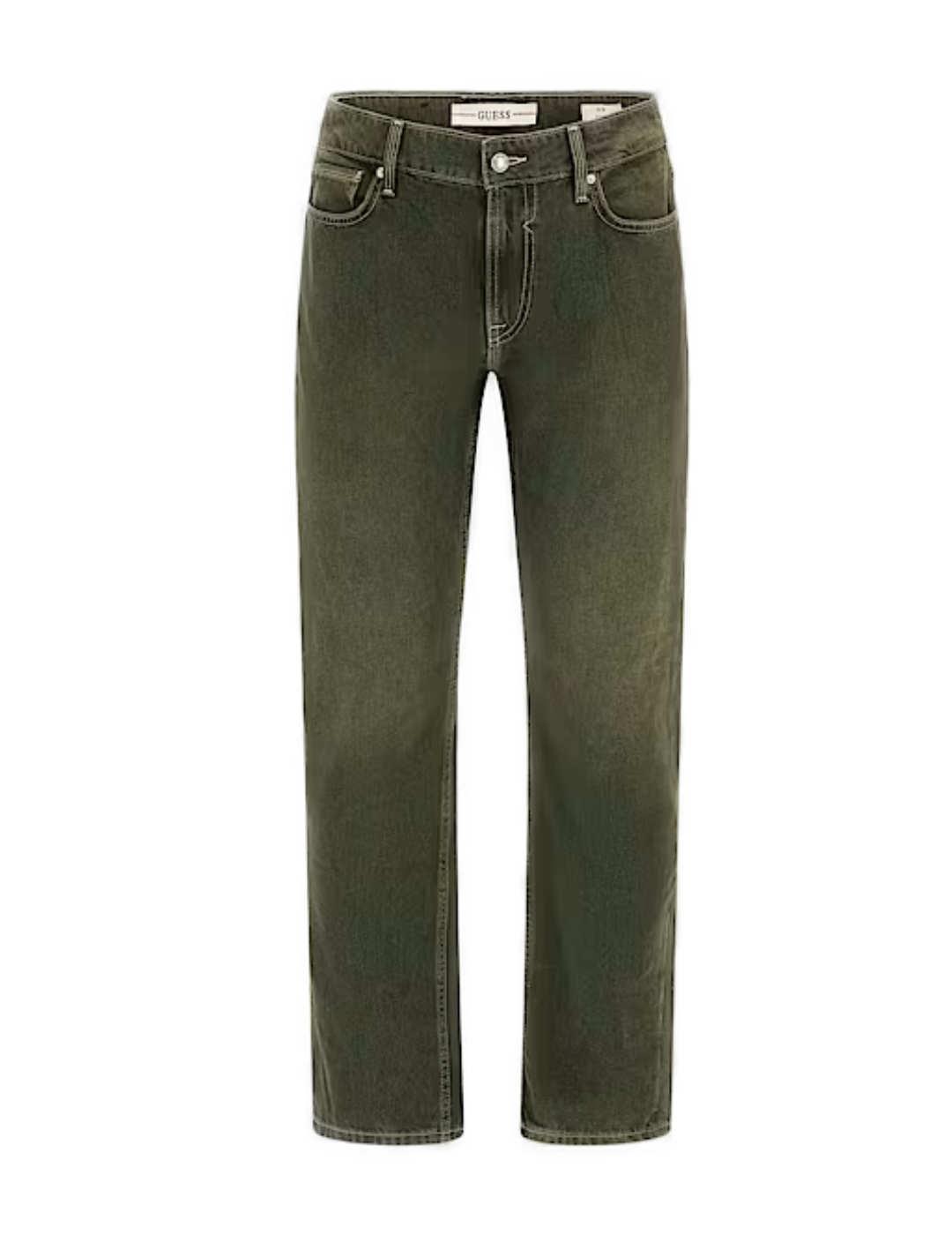 Pantalón vaquero Guess corte slim Angels verde para hombre