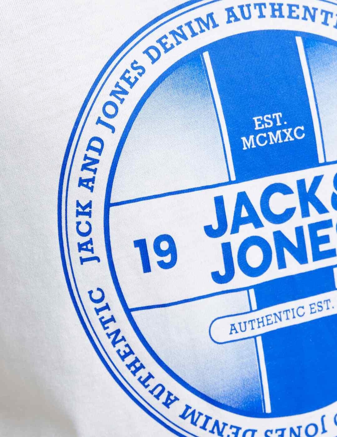 Camiseta Jack&Jones Junior Rio blanco manga corta para niño