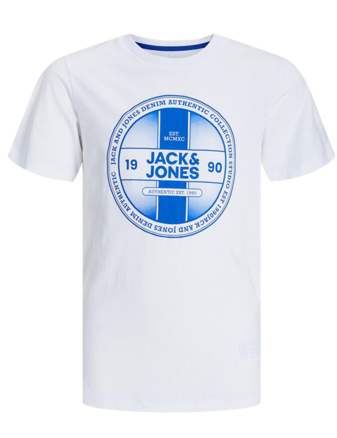 Camiseta Jack&Jones Junior Rio blanco manga corta para niño