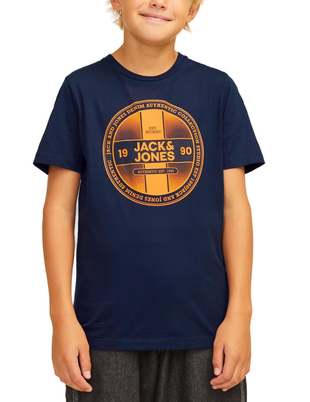 Camiseta Jack&Jones Junior Rio marino manga corta para niño