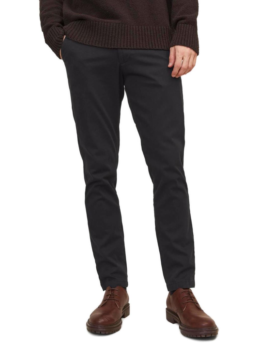 Pantalón chino Jack&Jones Marco negro slim para hombre