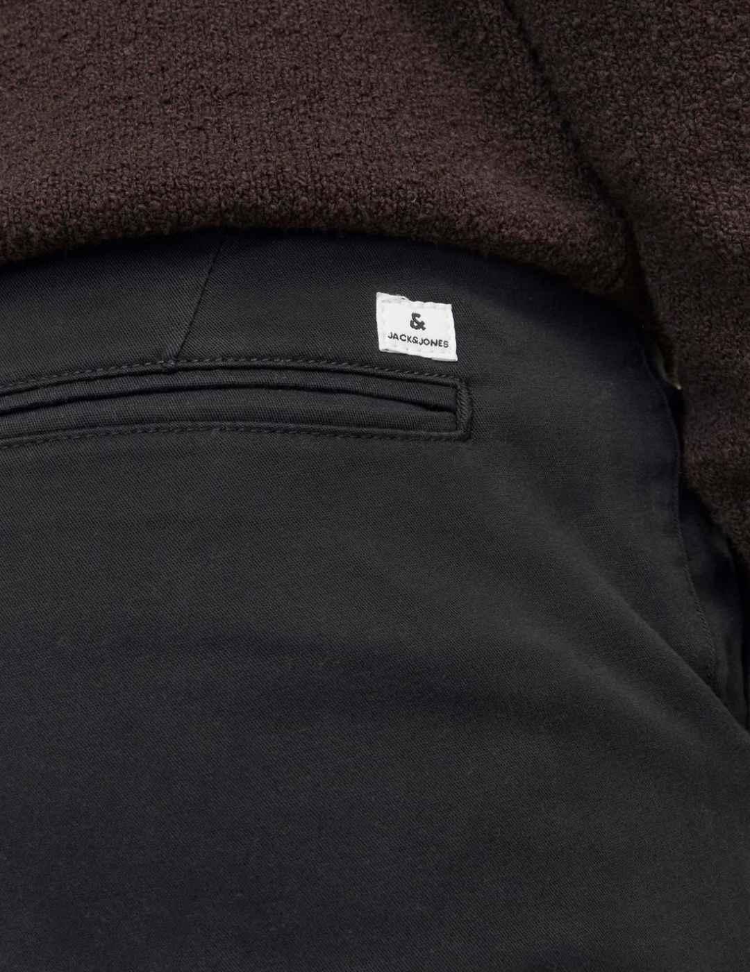 Pantalón chino Jack&Jones Marco negro slim para hombre