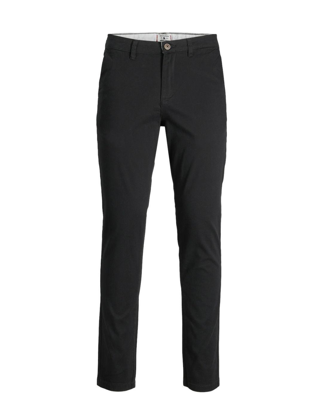 Pantalón chino Jack&Jones Marco negro slim para hombre