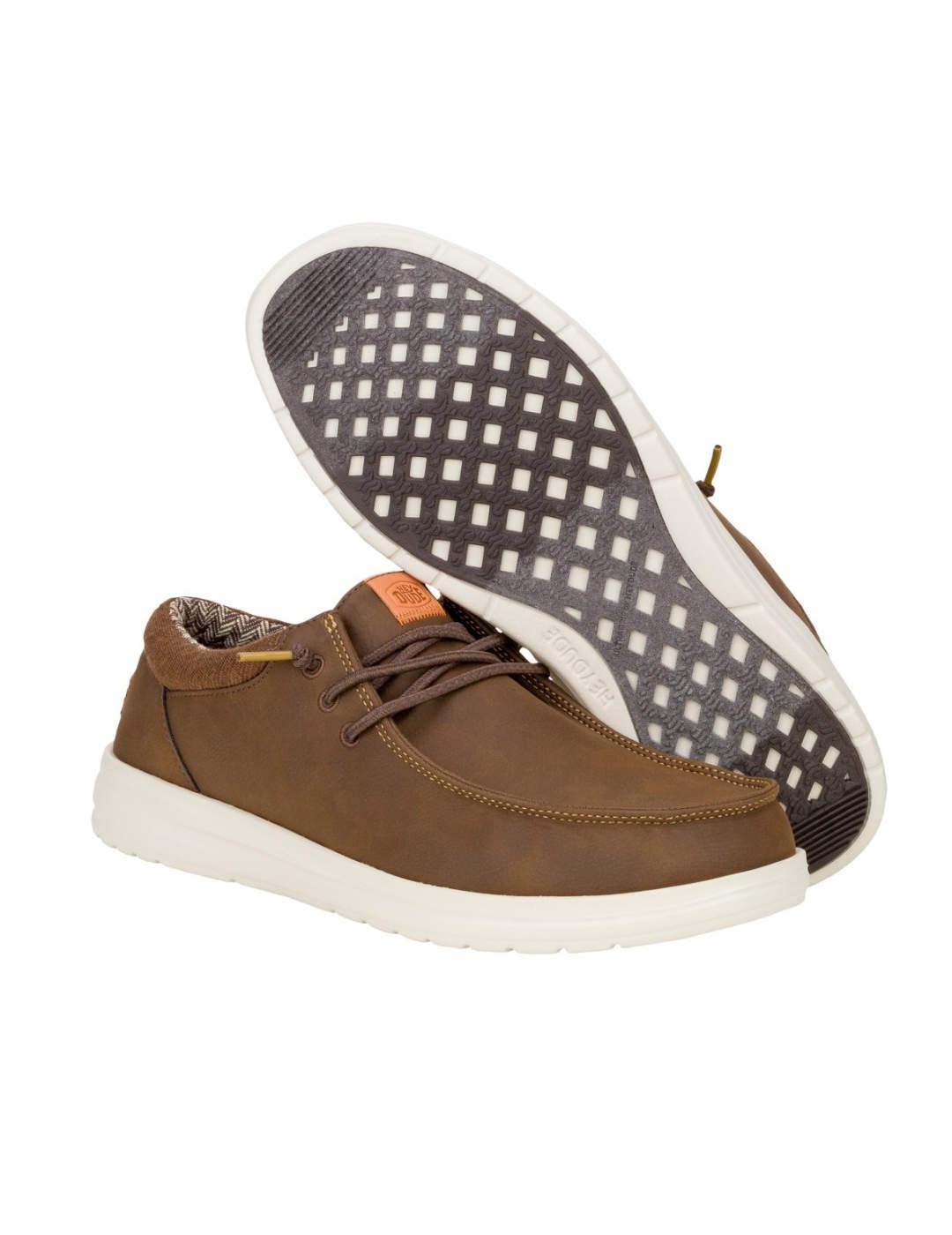 Mocasín Heydude Wally Classic marrón básico para hombre