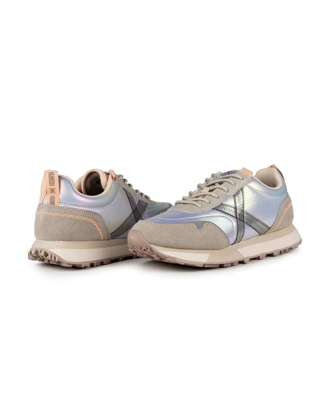 Zapatillas deportivas Munich Next 08 metalizadas para mujer