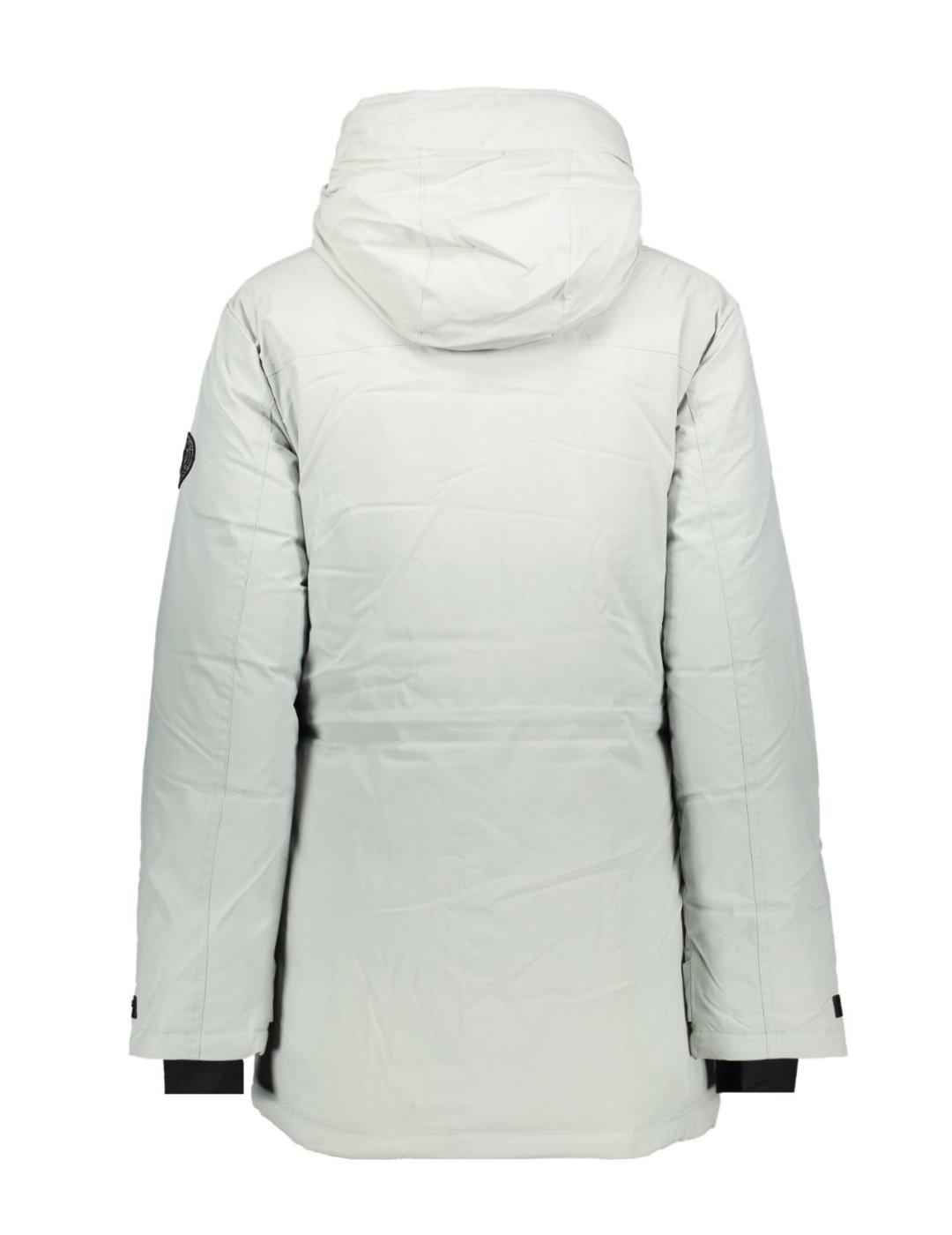 Parka Superdry City Padded gris con capucha para mujer