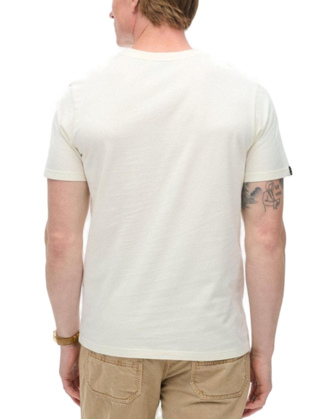 Camiseta Superdry New York blanco manga corta para hombre