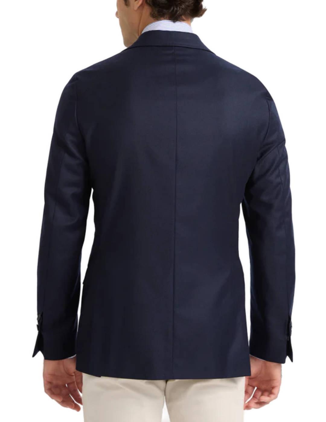 Americana Silbon clásica azul marino corte Regular de hombre