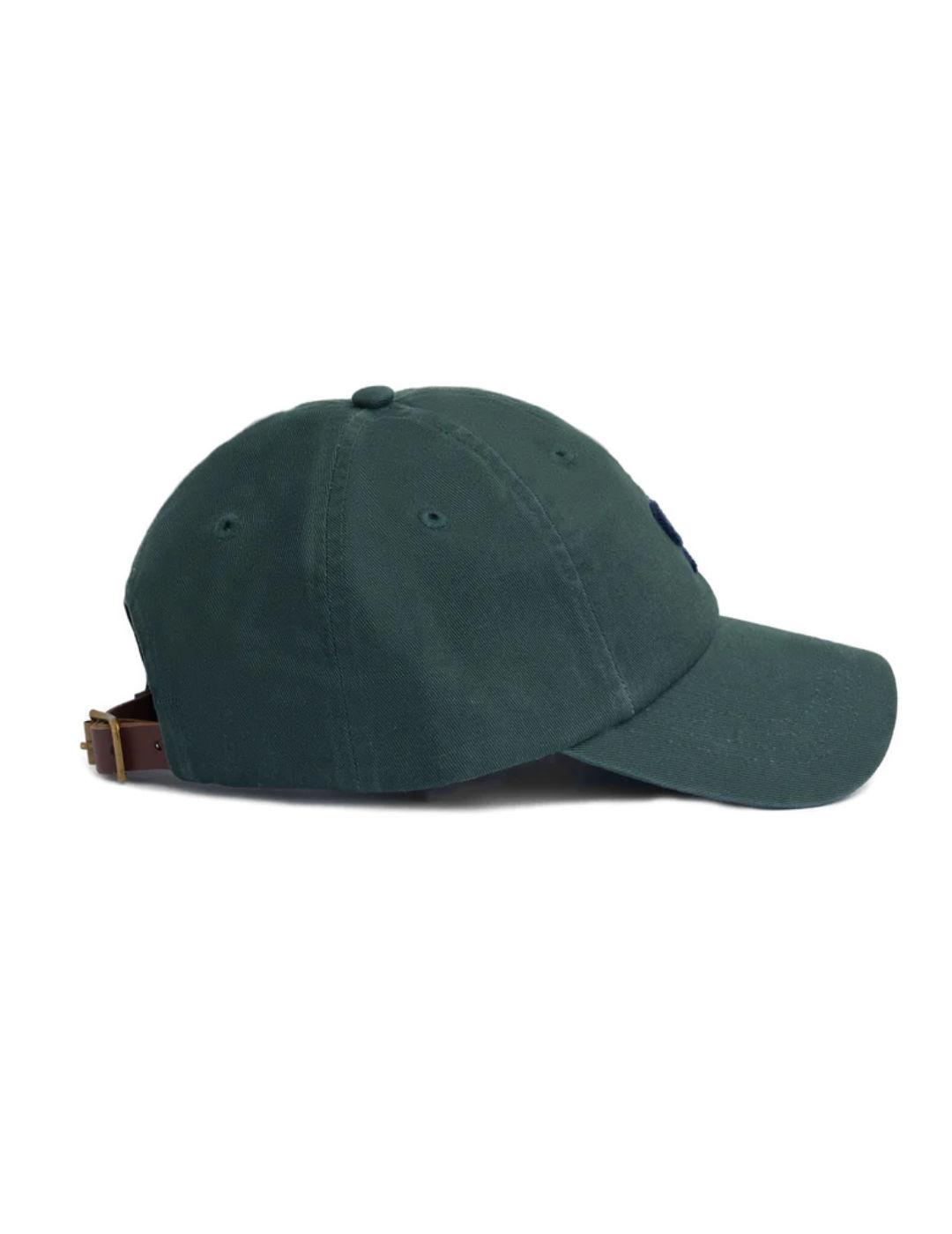 Gorra Silbon raquetas verde con ajuste de hevilla unisex