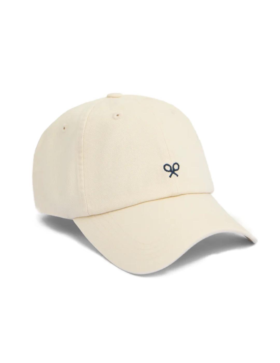 Gorra Silbon básica beige con logo pequeño unisex