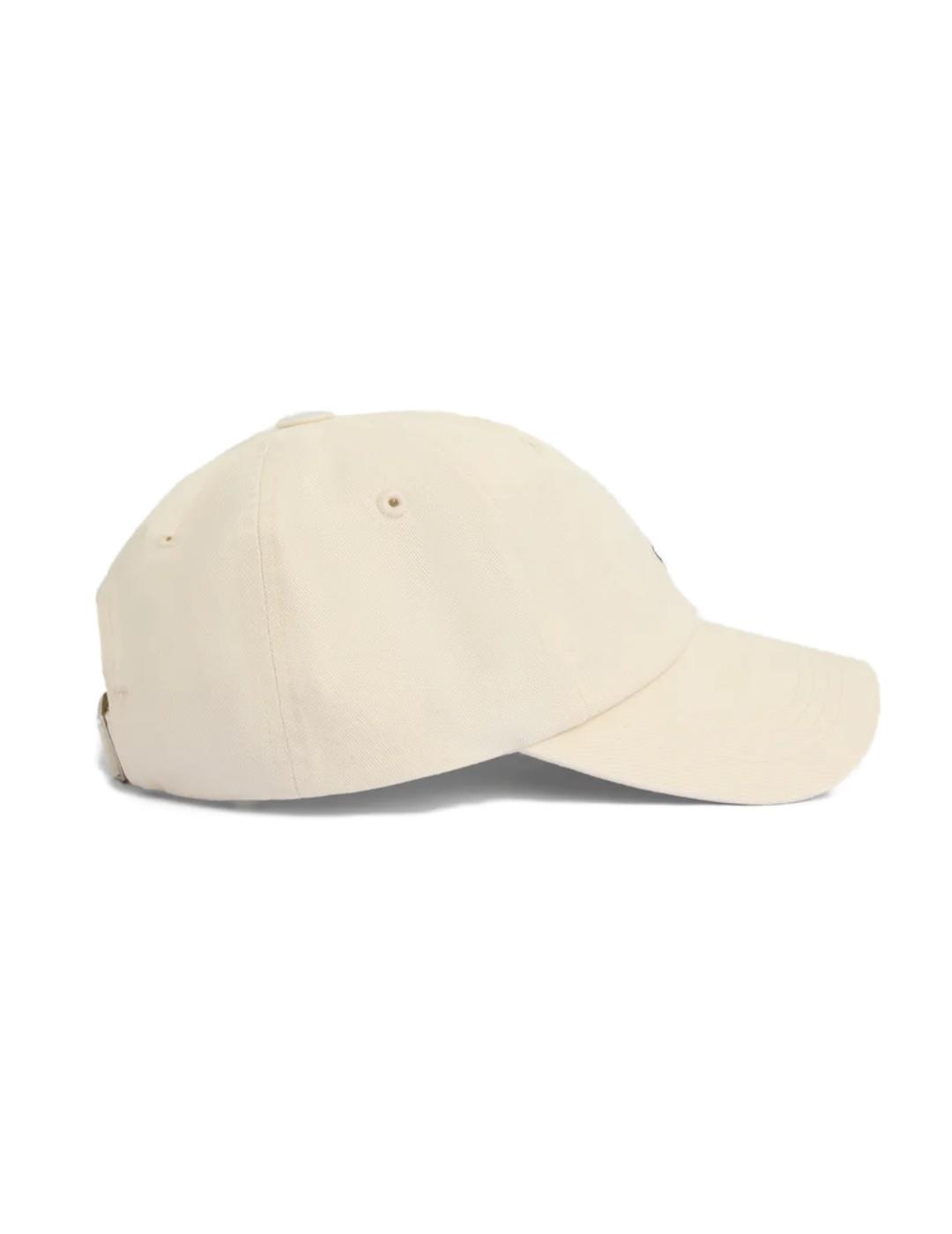 Gorra Silbon básica beige con logo pequeño unisex