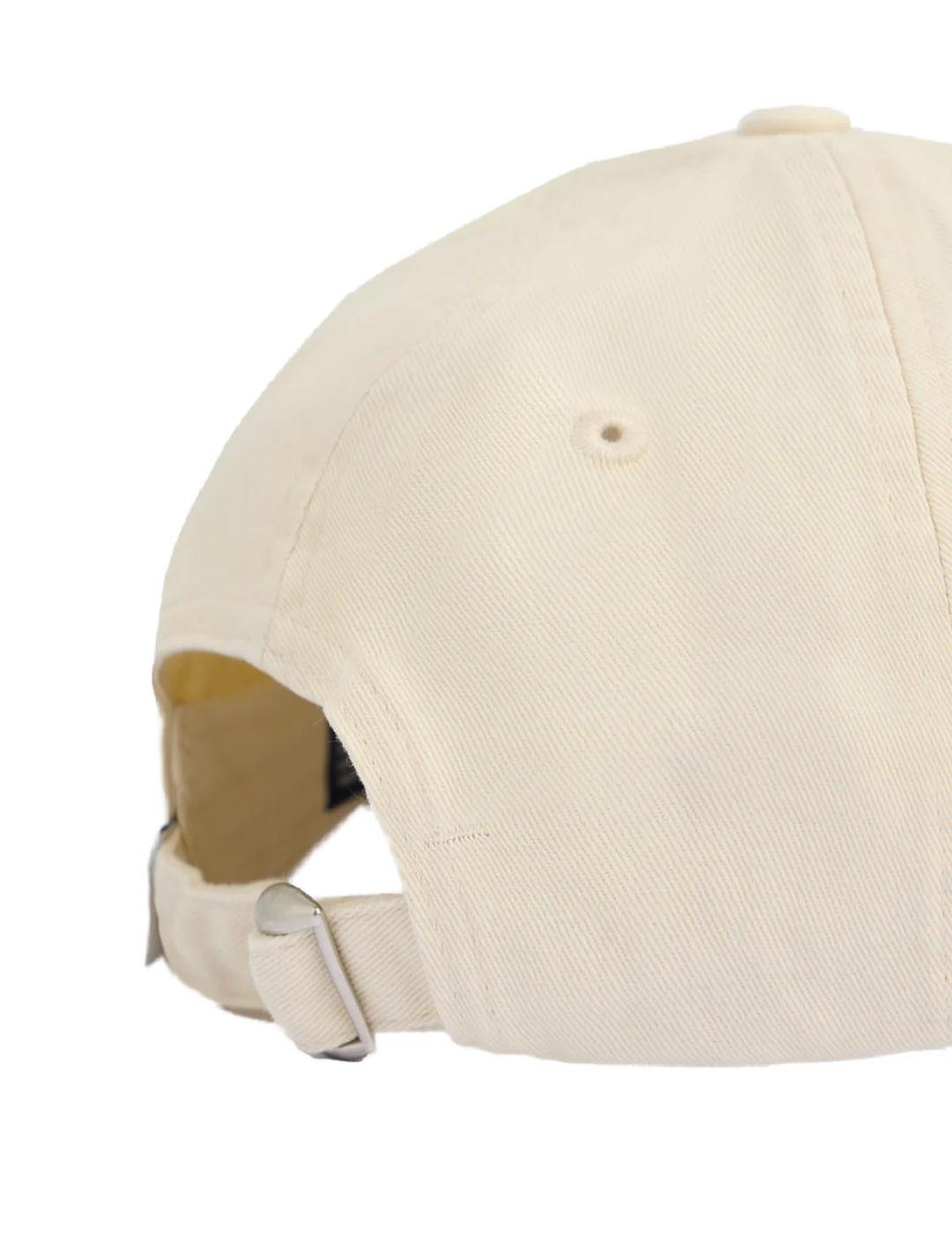 Gorra Silbon básica beige con logo pequeño unisex