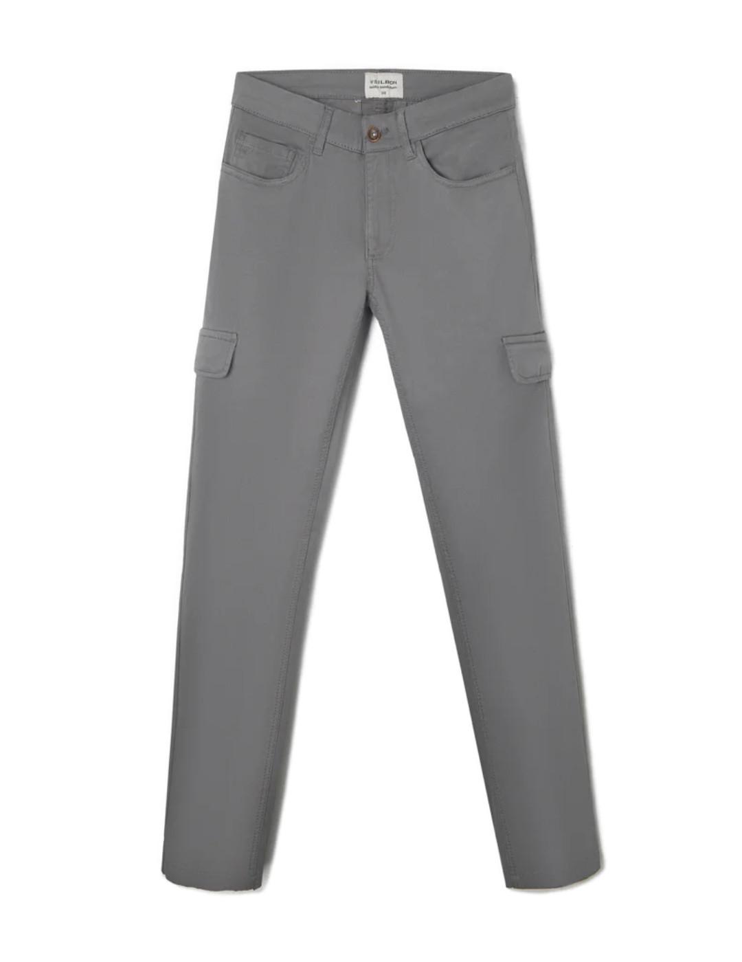 Pantalón Silbon sport cargo gris oscuro Slim fit para hombre