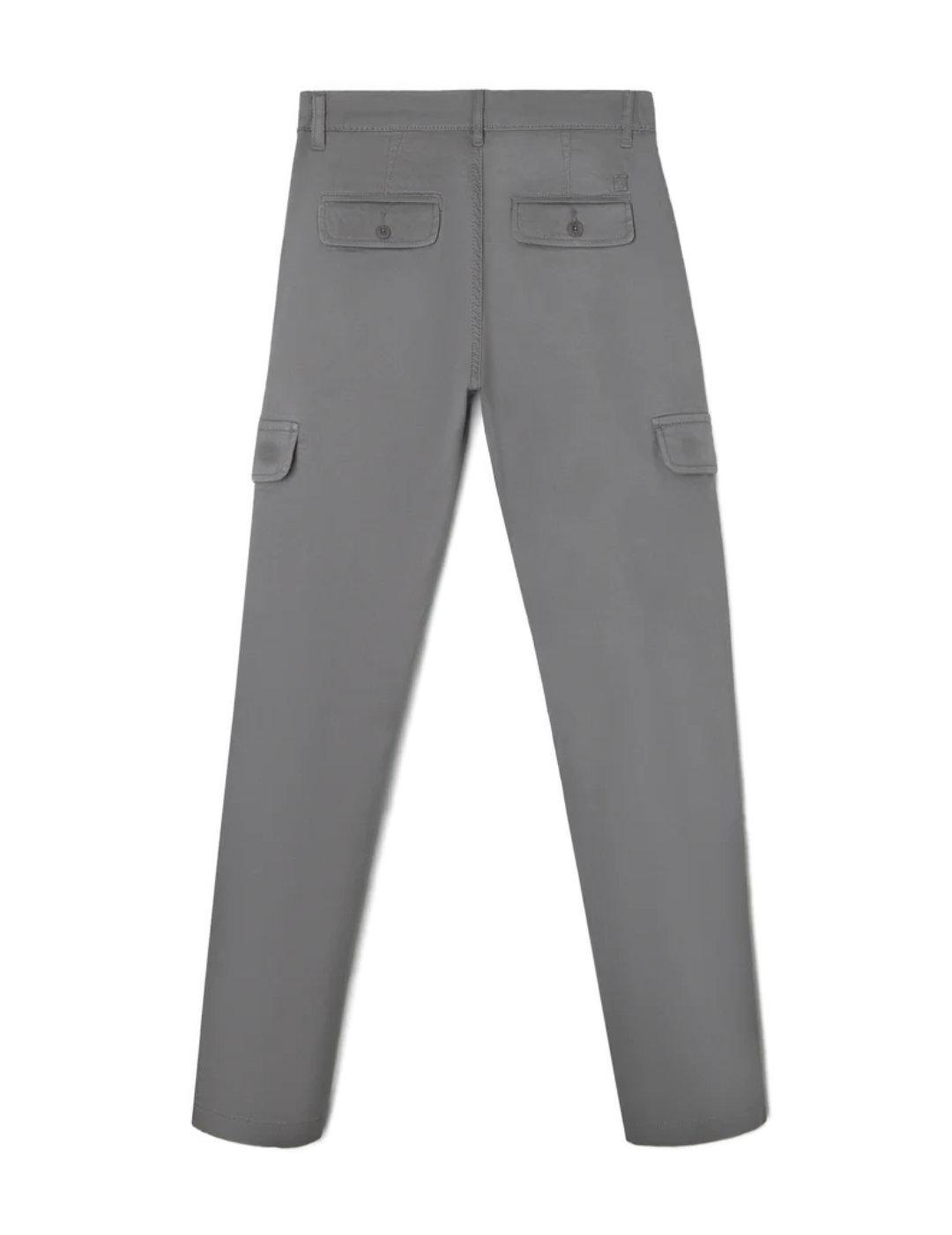 Pantalón Silbon sport cargo gris oscuro Slim fit para hombre