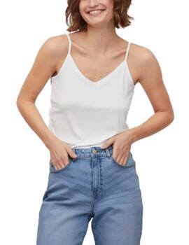 Top Vila Daisy tirantes blanco con puntilla para mujer