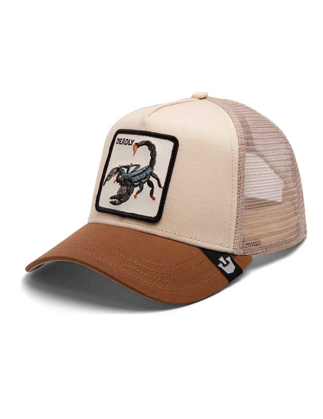 Gorra Goorin Bros The Deadliest Scorpion beige para hombre