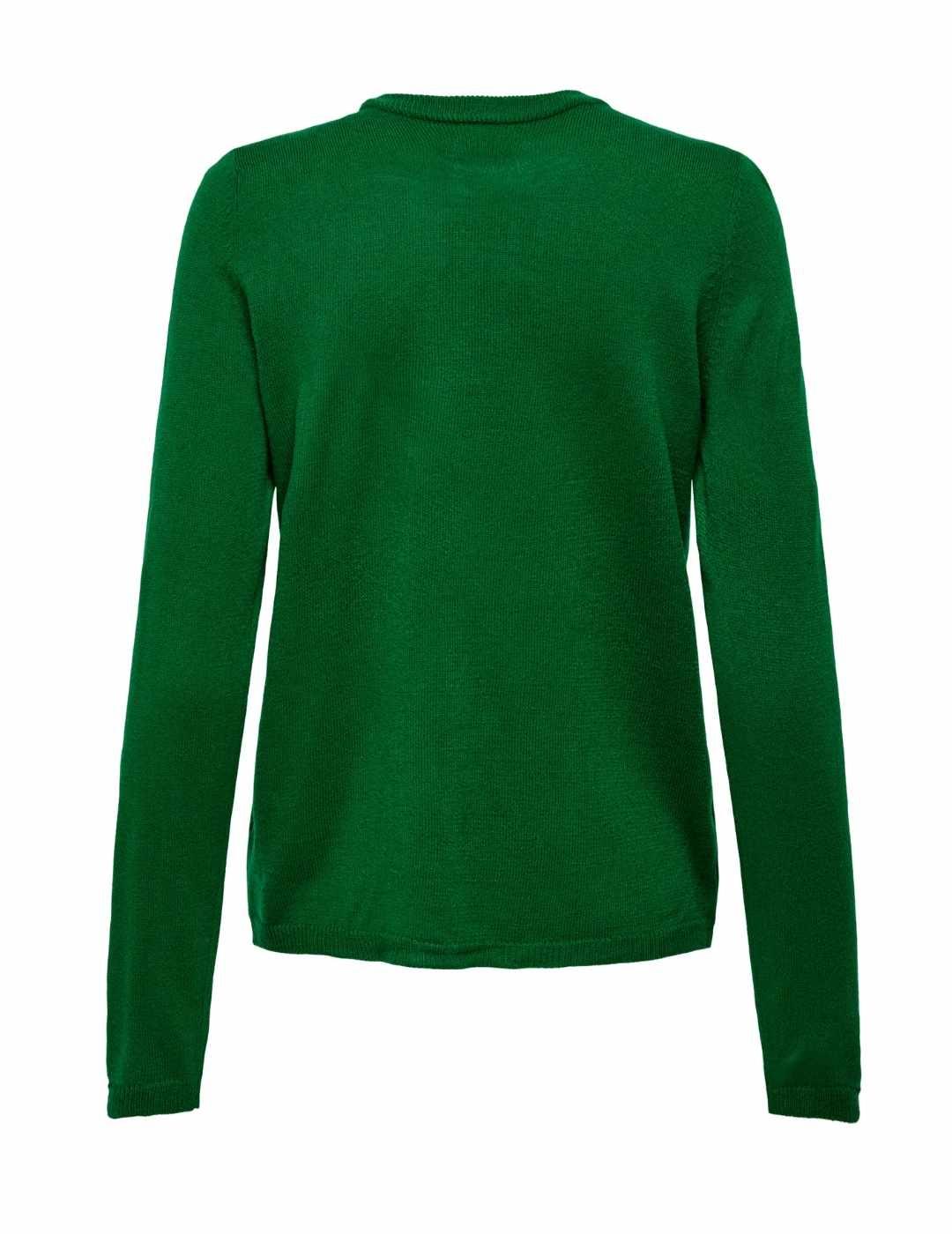 Jersey Only Xmas verde galletas de punto regular para mujer