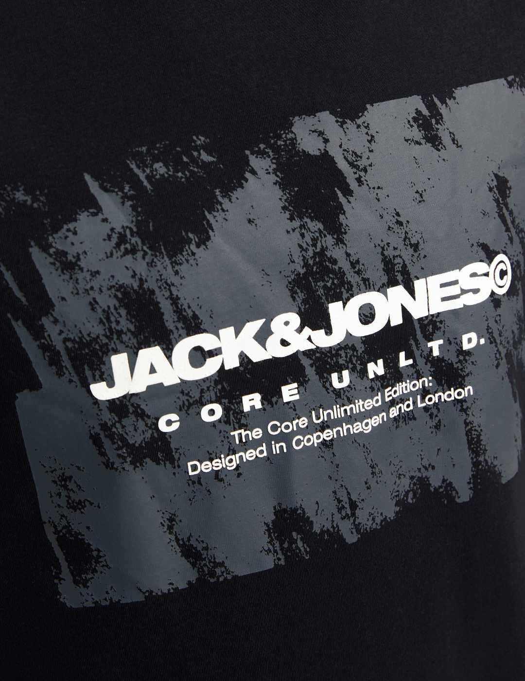 Camiseta Jack&Jones Aero negro manga corta para hombre