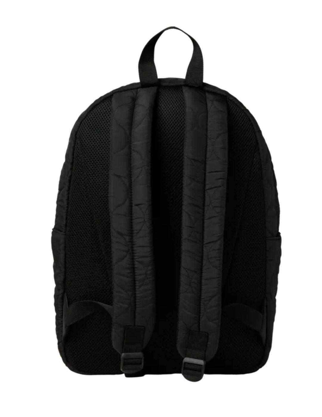 Mochila mediana Jack&Jones negra guateada para hombre