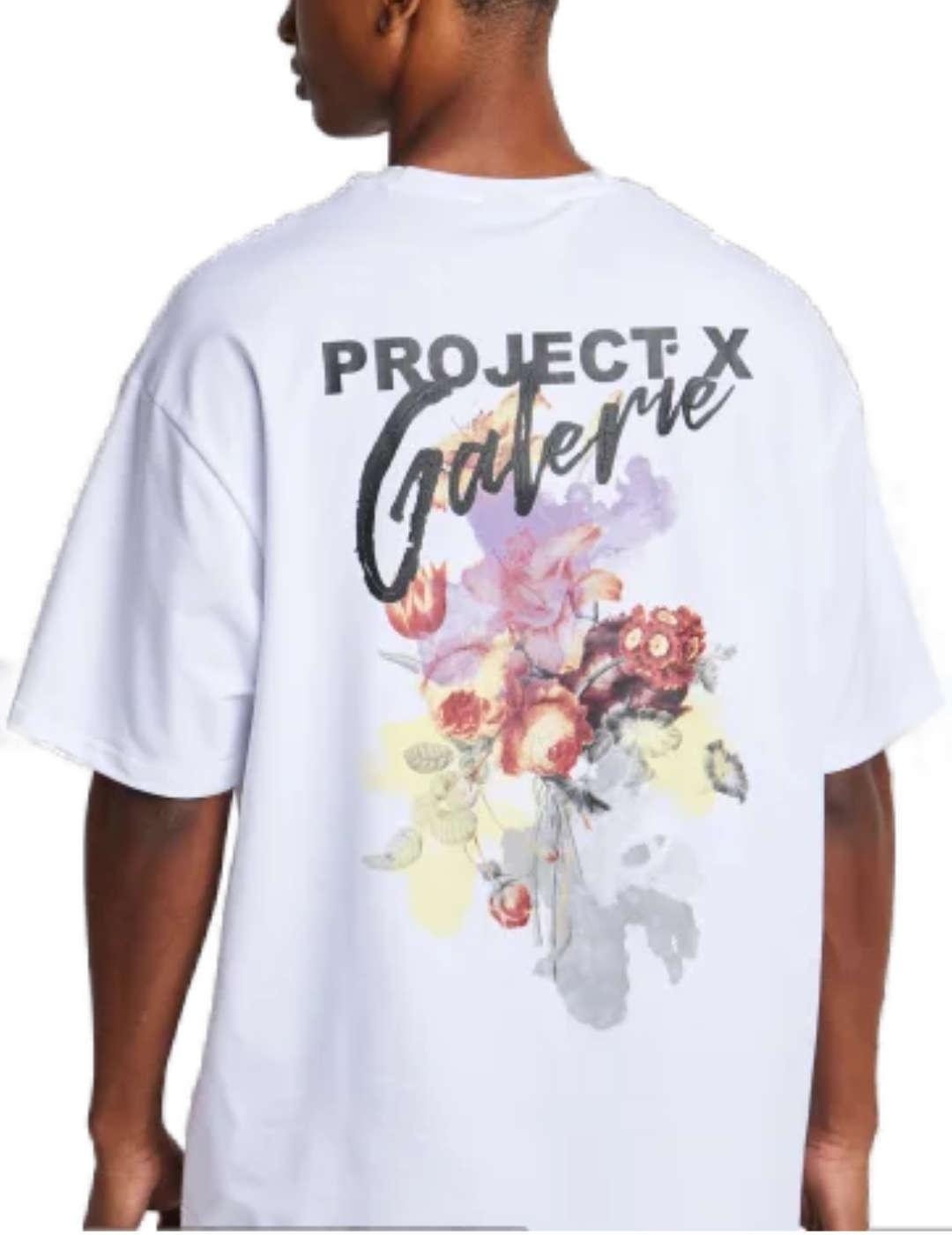 Camiseta Project X Paris blanca manga corta para hombre