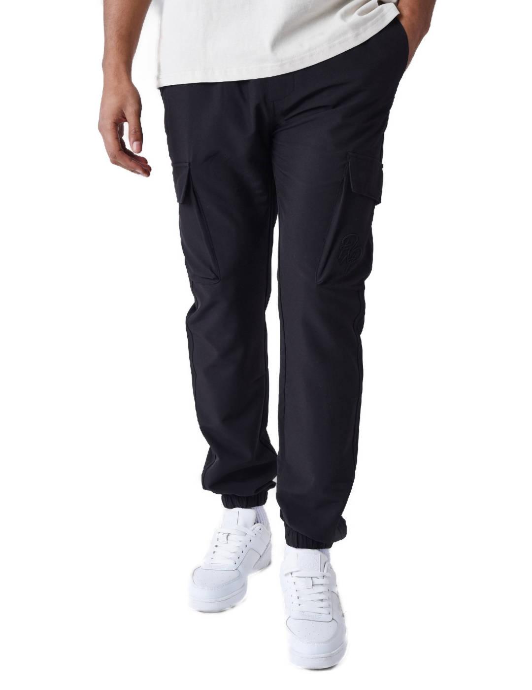 Pantalón Project X Paris técnico negro slim para hombre