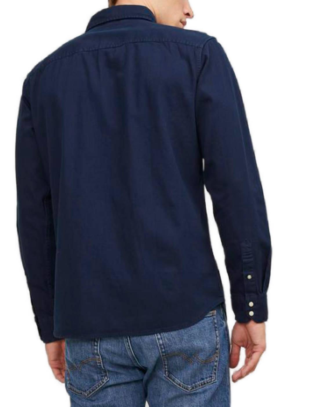 Camisa Jack&Jones Sheridan azul marino comfort para hombre