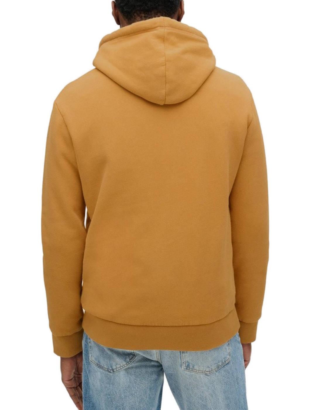 Sudadera Superdry Core mostaza son capucha para hombre