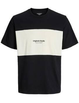 Camiseta Jack&Jones Vesterbro negra manga corta para hombre