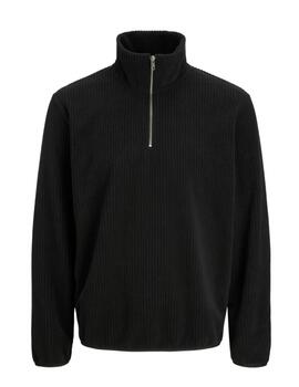 Sudadera Jack&Jones Winter negro sin capucha para hombre