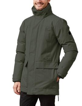 Parka Altonadock larga 3/4 verde oscuro sin capucha hombre