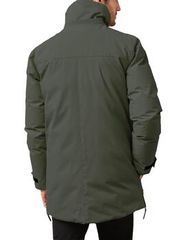 Parka Altonadock larga 3/4 verde oscuro sin capucha hombre