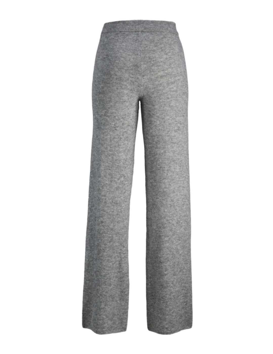 Pantalón JJXX Mirella gris de punto regular fit para mujer