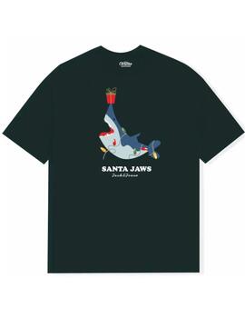 Camisetas Jack&Jones Junior Xmas verde manga corta para niño