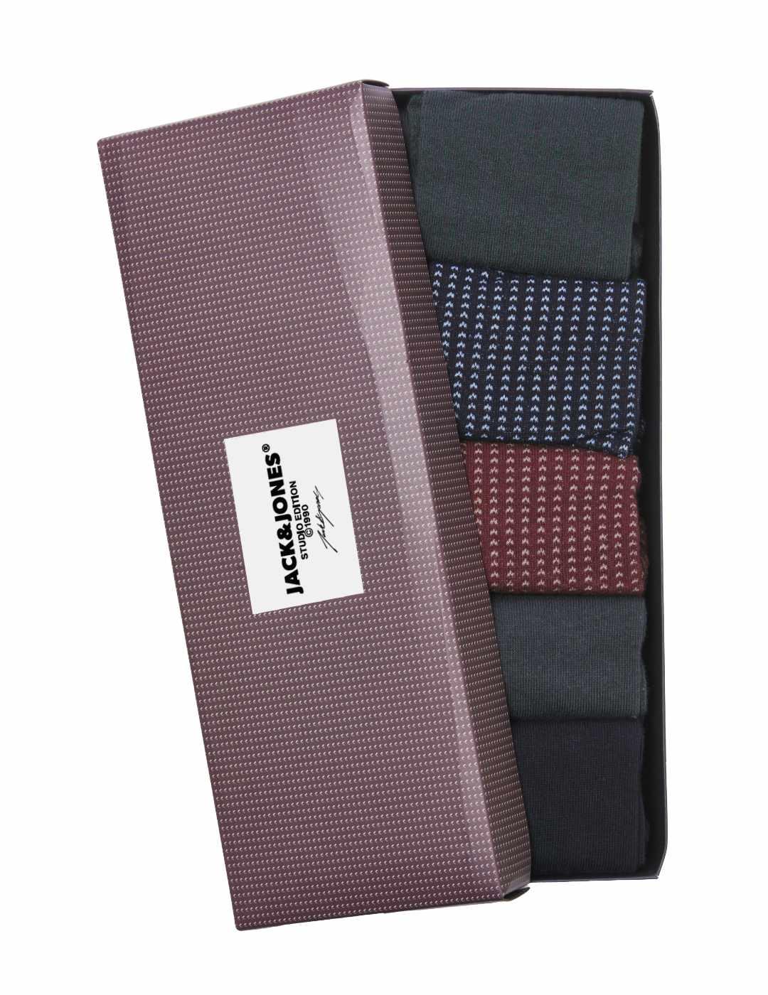 Calcetines altos Jack&Jones pack 5 caja regalo para hombre