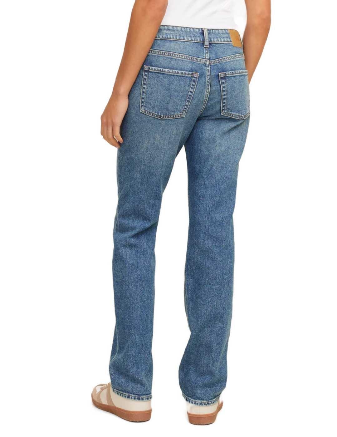 Pantalón vaquero JJXX Nice azul slim straight para mujer