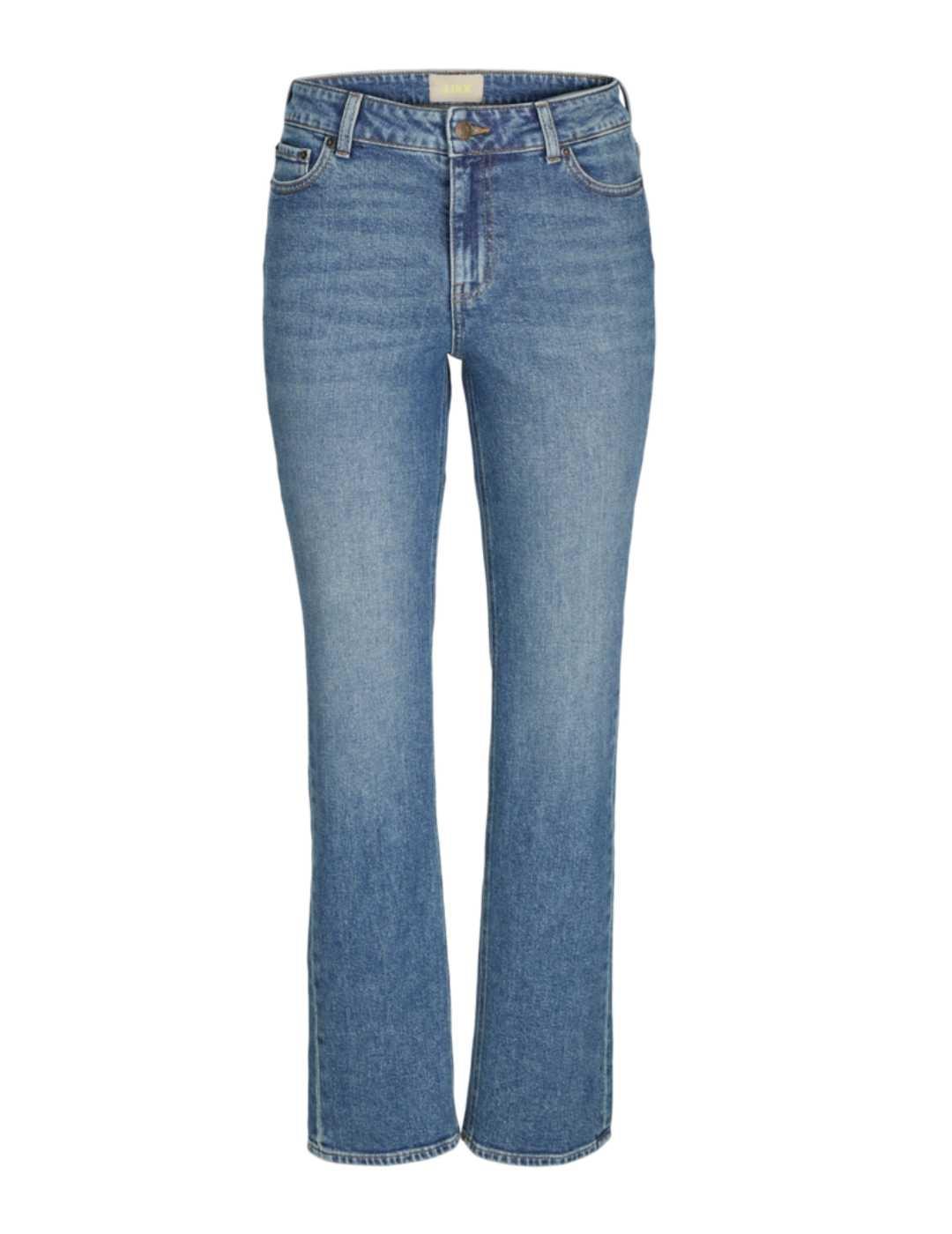 Pantalón vaquero JJXX Nice azul slim straight para mujer