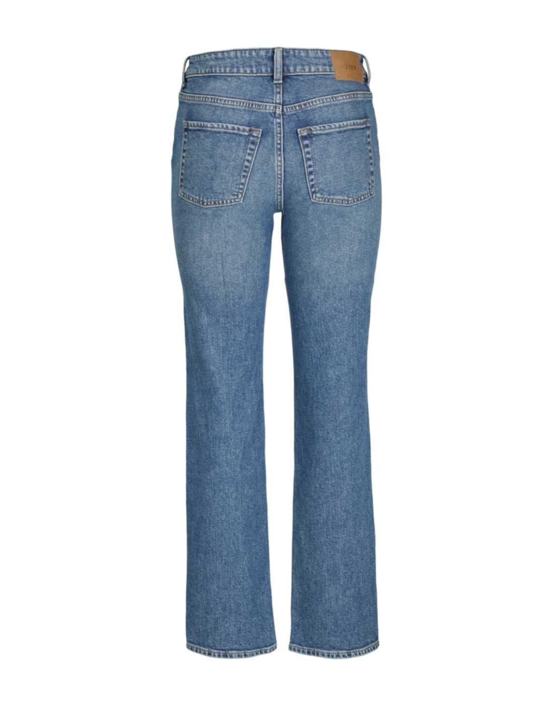 Pantalón vaquero JJXX Nice azul slim straight para mujer