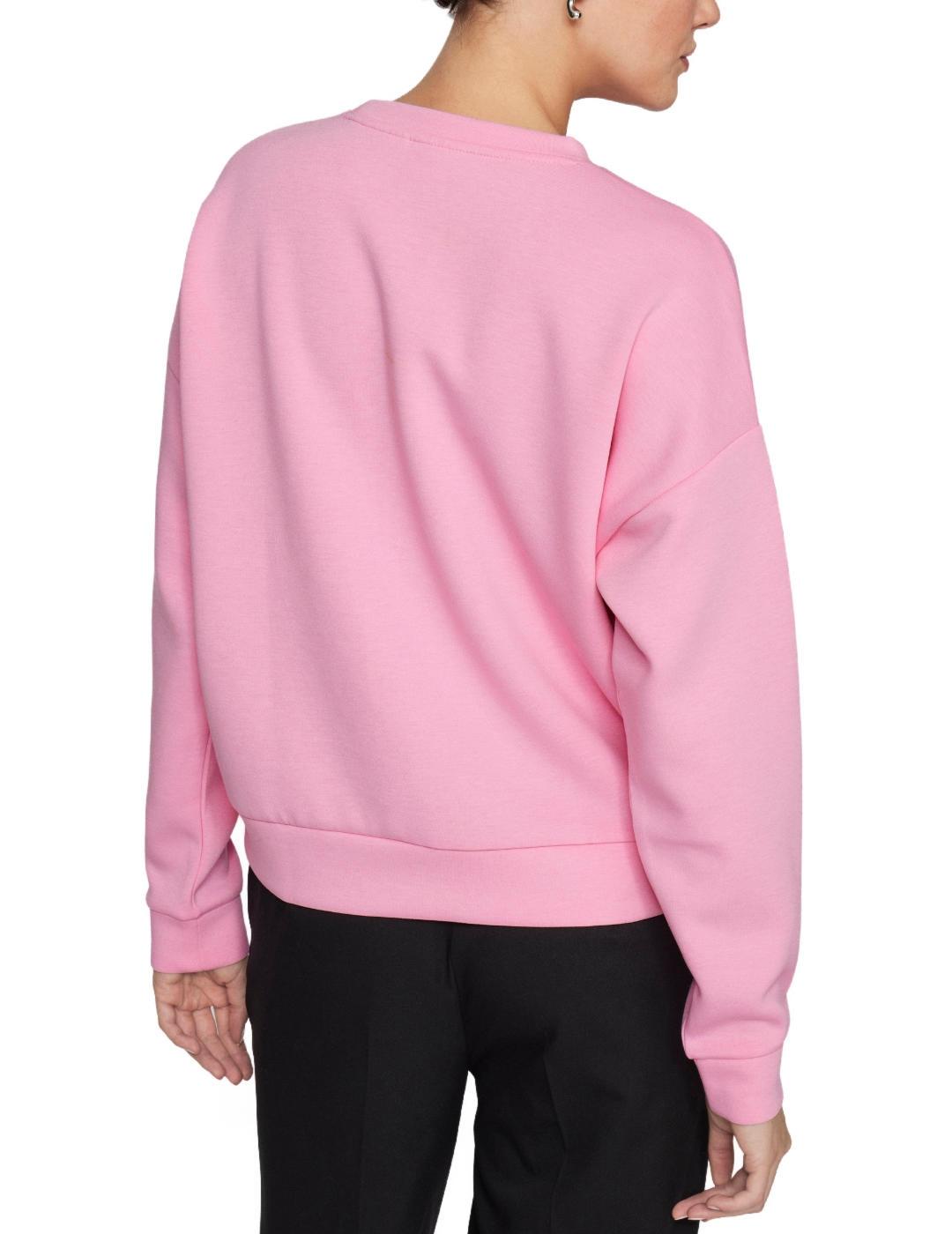 Sudadera Vila Reflect rosa sin capucha letras para mujer